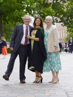 Family shot in the style of Harry Worth.